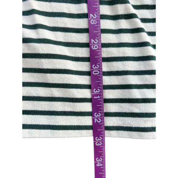 Tuckernuck Green Stripe Ashton Polo Dress Collar Green White Tunic Medium - Picture 6 of 10